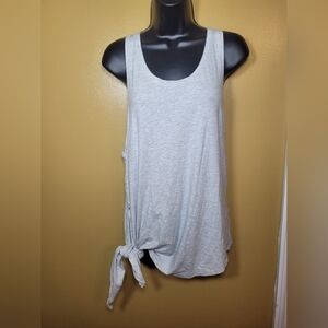 Lululemon To the Point Tank Heathered Gray sz 10